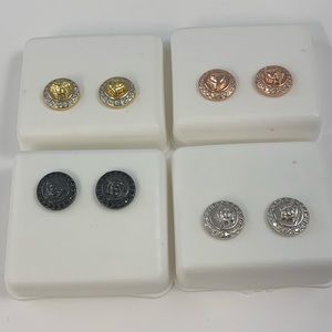 Mans woman’s unisex lmedelion earrings